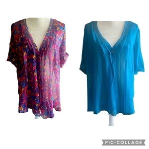 WOMENS TWO TOP BUNDLE-OLSENBOYE-SIZE XL